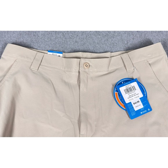 NWT Columbia Men's Shorts Deep Waves Lightweight UPF 50 Omni Shield 38 x 8" Tan - Picture 7 of 9